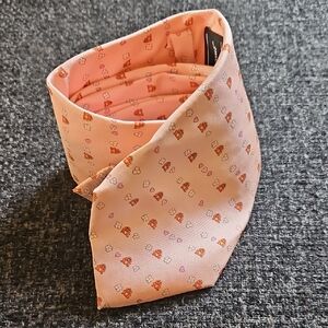 Salvatore Ferragamo Pink Floral Silk Tie